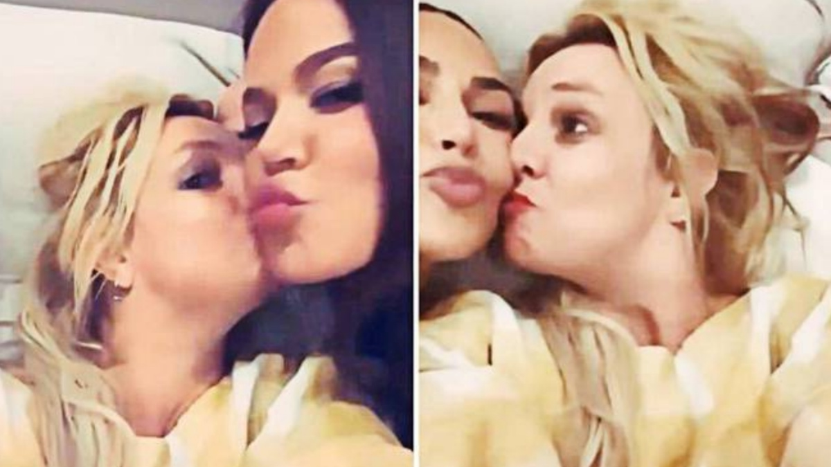 Britney Spears with Kim and Khloe Kardashian