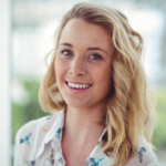 Smiling crestive business woman