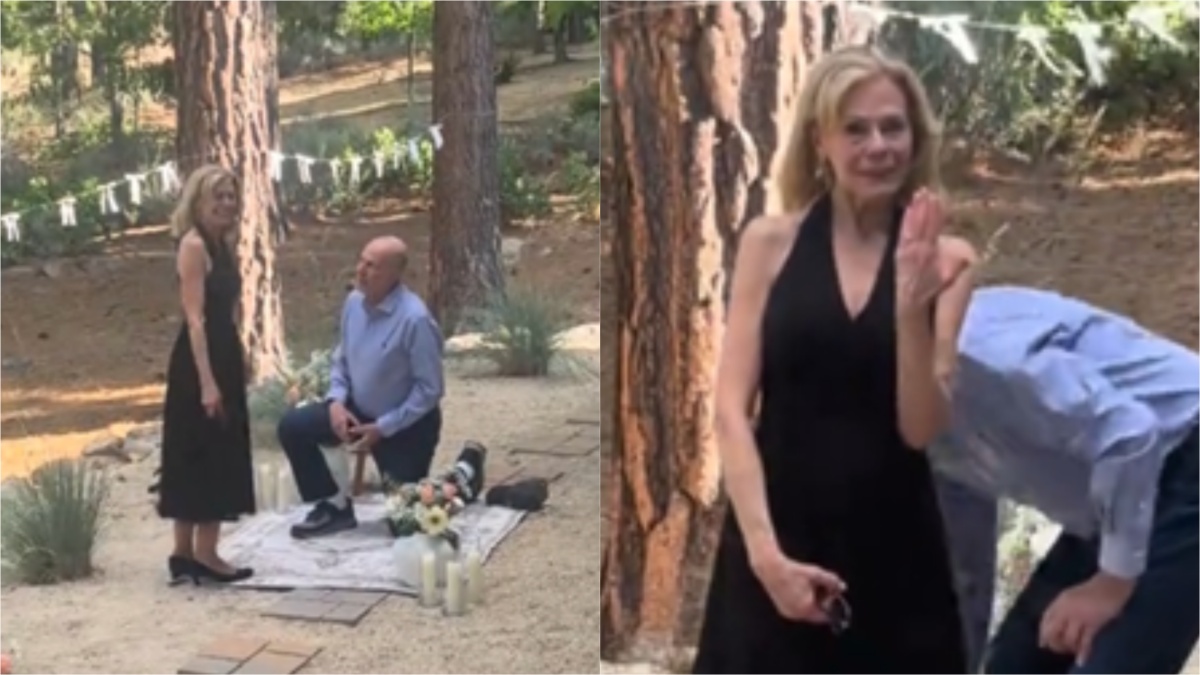 Nevada grandparents get engaged after meeting at grandkids wedding